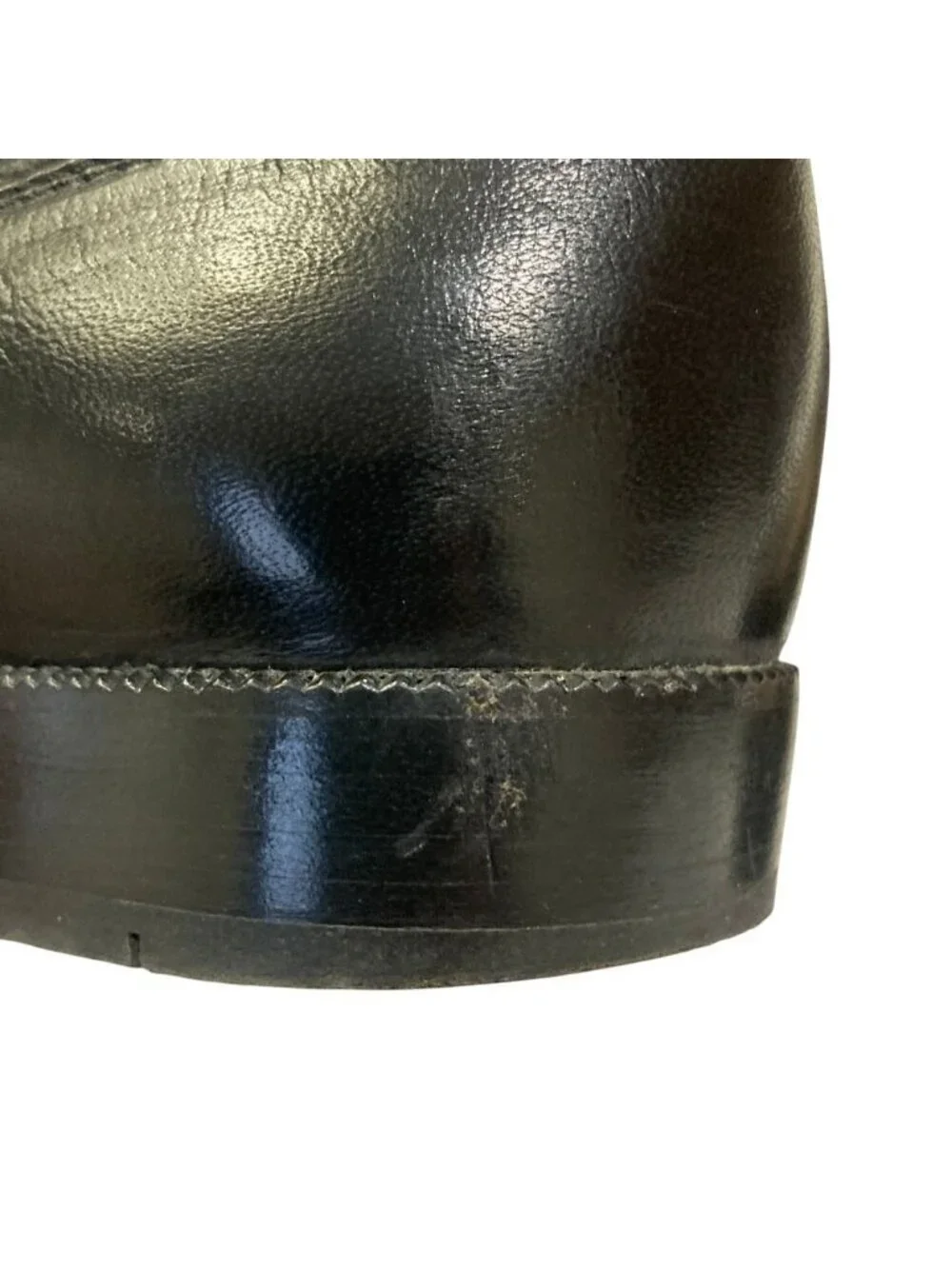 Chanel Vintage Turnlock CC Logo Leather Loafers Equivalent Black Second